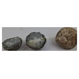 Three Natural Geodes
