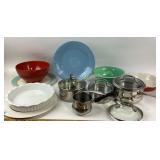 Cuisinart Pots, farberware, and dishes