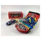 NASCAR Model Cars and Inflatable Race Car Lot