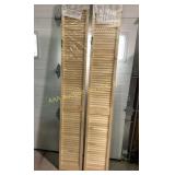 Pair of Clear Solid Pine Louvered Doors 24? x 80?
