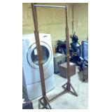 72" X 29" Wooden Rack with Metal Bar