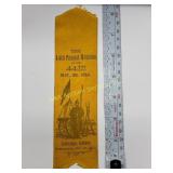 1884 14th Annual Reunion Ribbon, 44th Indiana Regi