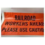 CSX Railroad Workers Ahead Sign