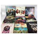 Vinyl Records:  Styx, Rod Stewart, Outlaws, James