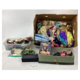 Political pins, ad can openers, dolls