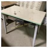1940s Enamel Top Table
