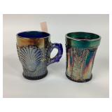Carnival Glass Mug and Tumbler Set