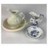 Ceramic Pitchers and Bowls Set