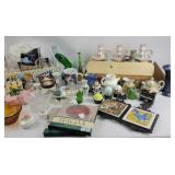 Miniature Pitchers, Trinket Dishes and Framed Cera