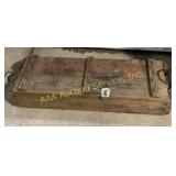 Wooden Ammunition Crate with Lock