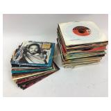 45 RPM Vinyl Records:  James Brown, Steve Martin,