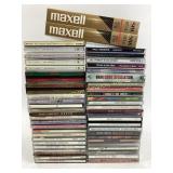 Music CDs and Maxell Blank VCR Tapes