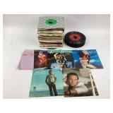 Vinyl records:  Olivia Newton-John, Kenny Rogers,