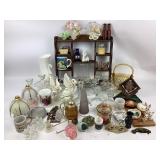 Souvenir items, Stained Glass Ornaments, Candlesti