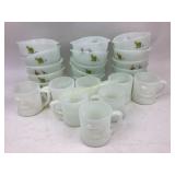 Johnny Hart B.C. Comics Milk Glass GROG Mugs and B