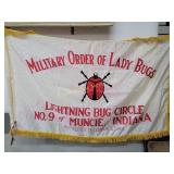 Military Order Of Lady Bugs Flag with Gold Fringe