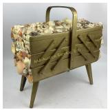 Gold Sewing Box with Seashell Adornment