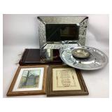 Mirror, Photo Album, and Lazy Susan Platter Group