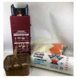 Kolcraft playyard, blanket, basket, and polyfill b