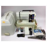 JC Penney sewing machine with accessories
