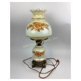 Floral Glass Lamp with Dual Light Function