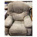 Beige Fabric Recliner Chair