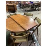 MCM Coronet Wonderfold Chairs and Wood Dining Tabl