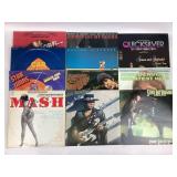 Vinyl Records: Star Wars, MASH, Car Wash, John Den