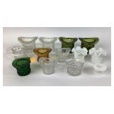 Fenton Hat Glass Toothpick Holders, Assorted Color