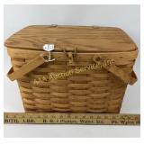 Longaberger woven picnic basket