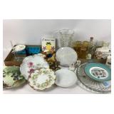 Decorative plates, amber bubble cups, ceramic