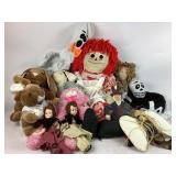 Stuffed dolls, stuffed bunnies, dolls, tie angel