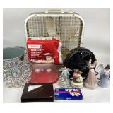 Porcelain Music Figurines, Box Fan, Iridescent