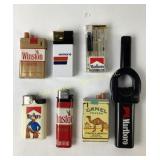 Winston Lights cigarette pack lighter, Marlboro