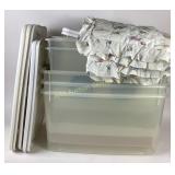 Plastic Totes, Baby Blanket and Mattress Cover