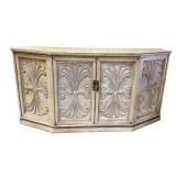 Wood buffet with storage, 60Wx18Dx31H