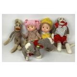 Pair of (1980s) Komfy Kids dolls and