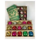 Shiny-Brite mercury glass ornaments