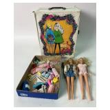 Barbie doll trunk (very rough condition).  Barbie