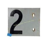 Metal Number Sign