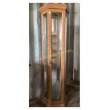 Curio Cabinet with mirror backing and lighting
