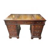Knee hole Desk with inlays and ornate borders