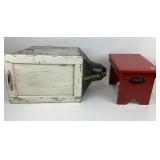 Flour box, step stool