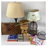 Lincoln Logs, Table Lamps, Mud Ross Drywall