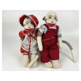 Sock Monkeys On Bench