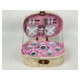 Delton Tea Set In Basket