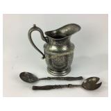 Continental silver co. Silver plated pitcher and
