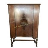 Ornate cupboard with lock and key