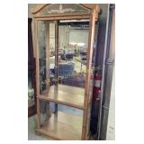 Side opening Curio Cabinet with 2 shelves,