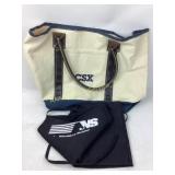 CSX tote bag and Norfolk southern apron